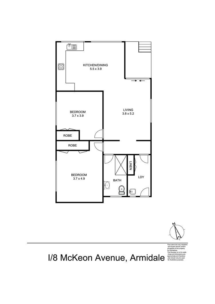 Floorplan of Homely house listing, 1/8 McKeon Avenue, Armidale NSW 2350