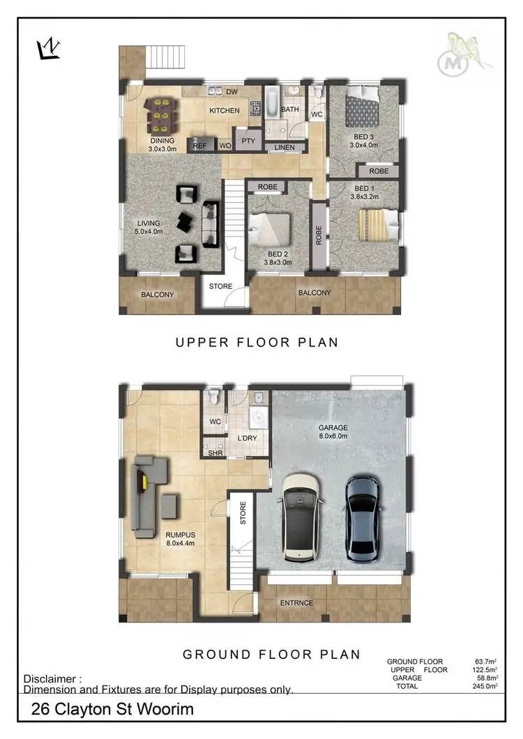 Floorplan of Homely house listing, 26 Clayton Street, Woorim QLD 4507
