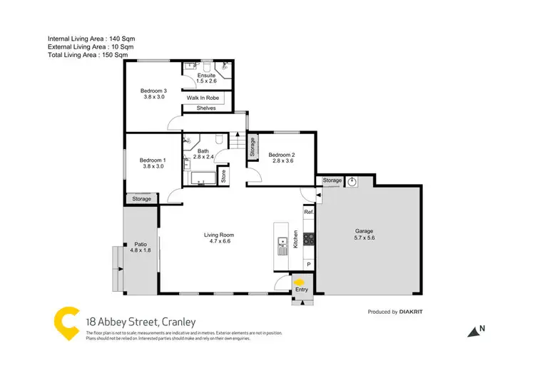 Floorplan of Homely house listing, 18 Abbey Street, Cranley QLD 4350