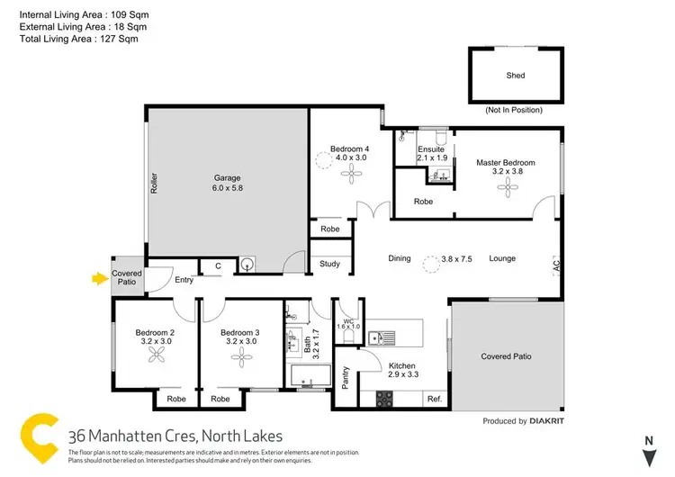 Floorplan of Homely house listing, Z36 Manhattan Crescent, North Lakes QLD 4509