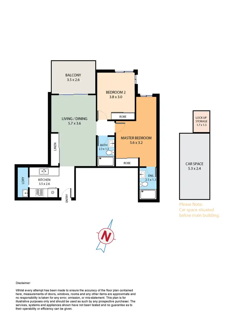 Floorplan of Homely apartment listing, 124 / 5 Adonis Street, Rouse Hill NSW 2155