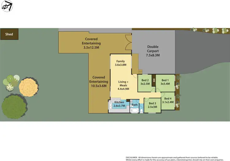 Floorplan of Homely house listing, 22 Cowper Circle, Quakers Hill NSW 2763