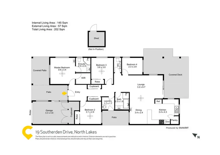 Floorplan of Homely house listing, 19 Southerden Drive, North Lakes QLD 4509