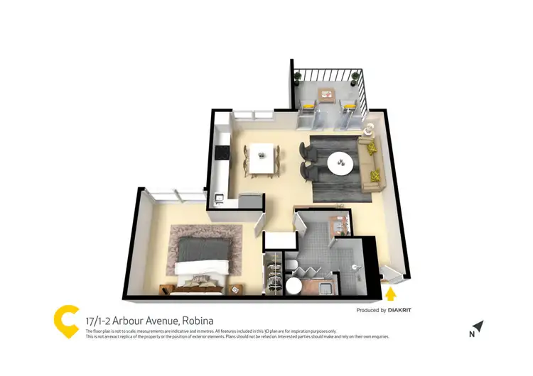 Floorplan of Homely apartment listing, 17/1-2 Arbour Avenue, Robina QLD 4226
