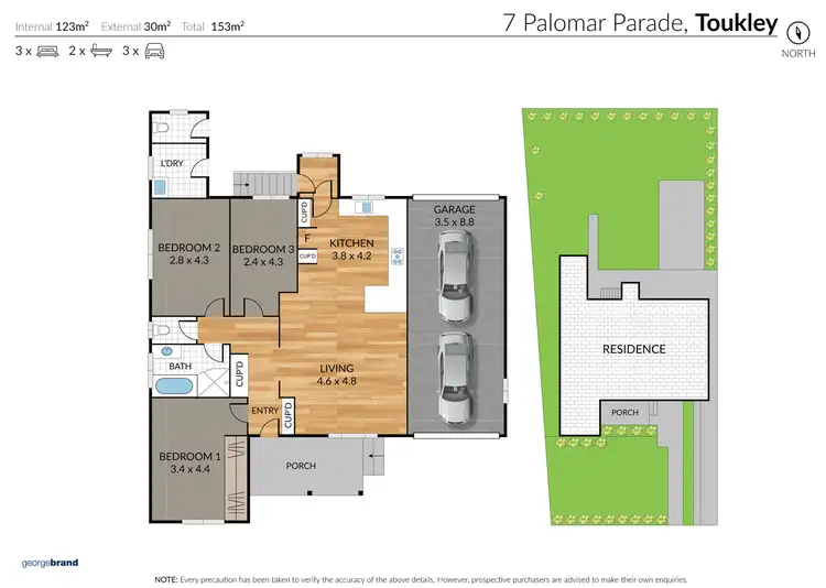 Floorplan of Homely house listing, 7 Palomar Parade, Toukley NSW 2263
