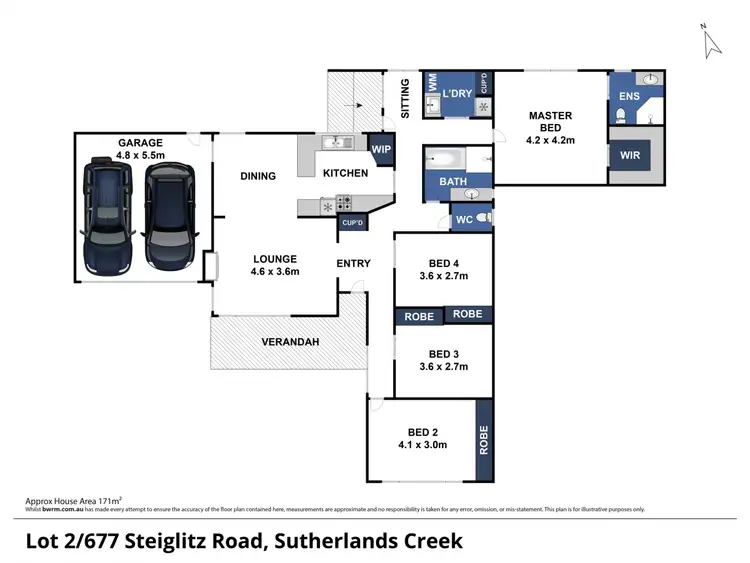 Floorplan of Homely rural property listing, Lot 2 677 Steiglitz Road, Sutherlands Creek VIC 3331