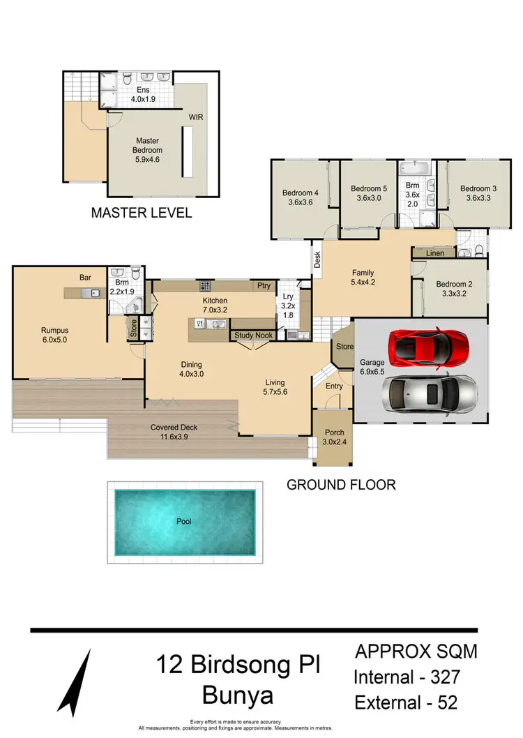 Floorplan of Homely rural property listing, 12 Birdsong Place, Bunya QLD 4055