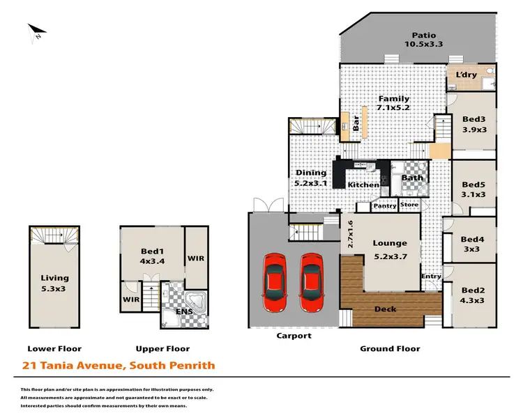 Floorplan of Homely house listing, 21 Tania Avenue, South Penrith NSW 2750