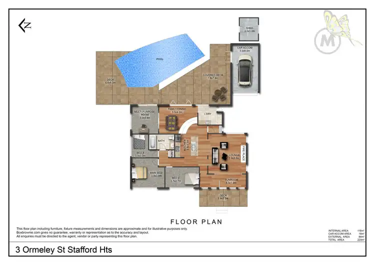 Floorplan of Homely house listing, 3 Ormeley Street, Stafford Heights QLD 4053