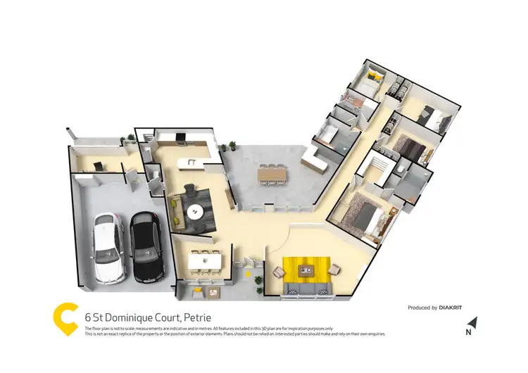 Floorplan of Homely house listing, 6 St Dominique Court, Petrie QLD 4502
