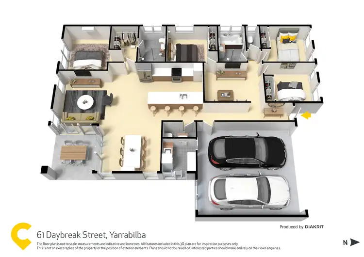 Floorplan of Homely house listing, 61 Daybreak Street, Yarrabilba QLD 4207