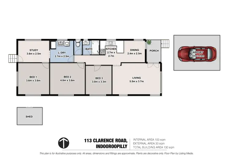 Floorplan of Homely house listing, 113 Clarence Road, Indooroopilly QLD 4068