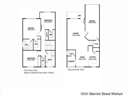 Floorplan of Homely townhouse listing, 10/31 Merrick Street, Wishart QLD 4122
