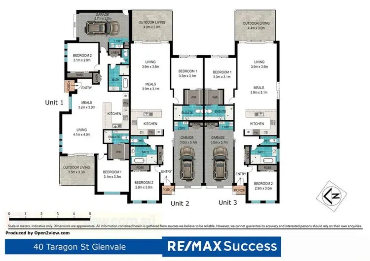 Floorplan of Homely unit listing, 40 Taragon Street, Glenvale QLD 4350