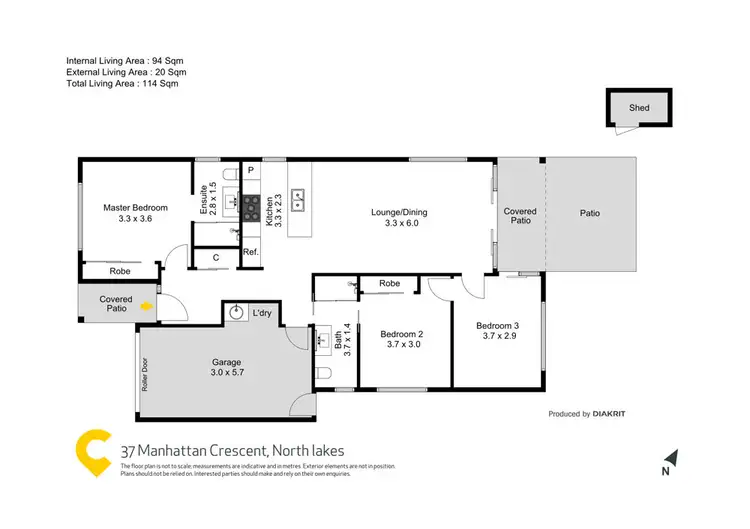 Floorplan of Homely house listing, 37 Manhattan Crescent, North Lakes QLD 4509