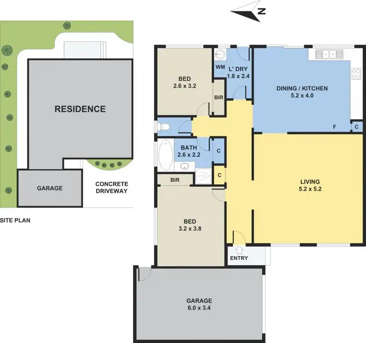 Floorplan of Homely unit listing, 4/28 Canberra Avenue, Dandenong VIC 3175