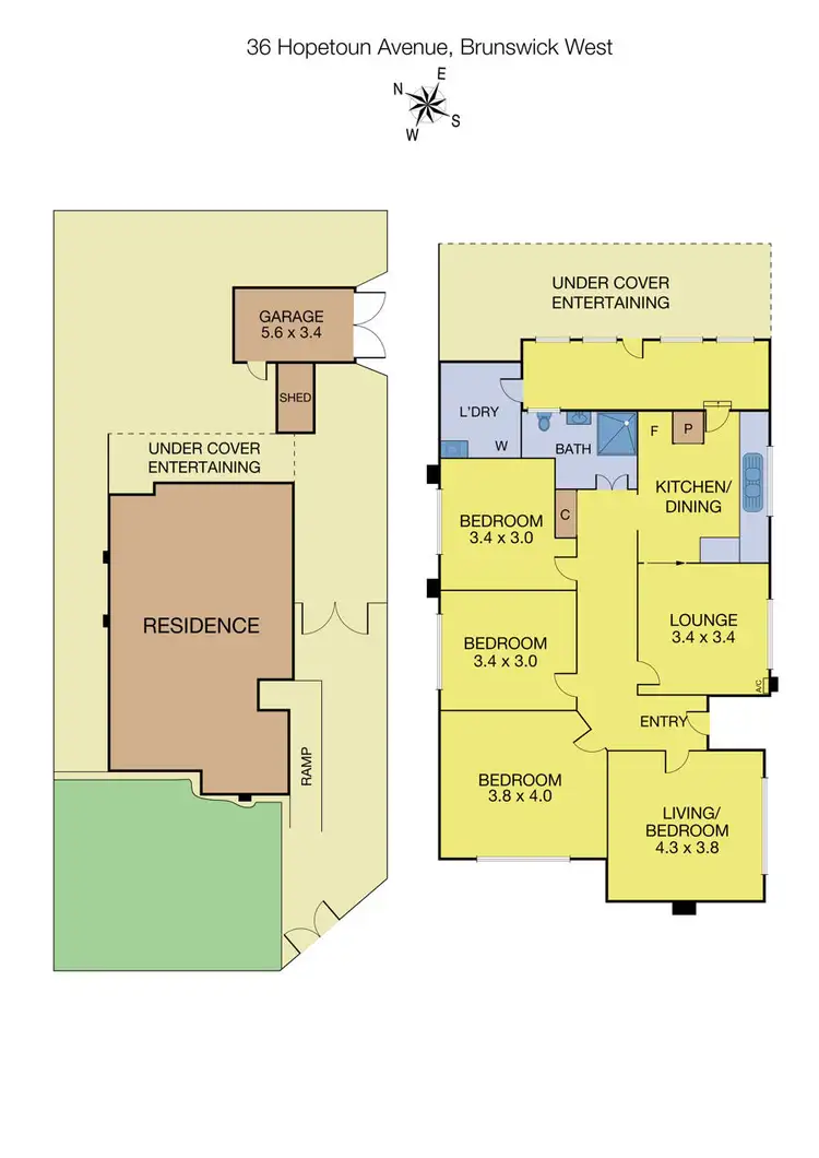 Floorplan of Homely house listing, 36 Hopetoun Avenue, Brunswick West VIC 3055