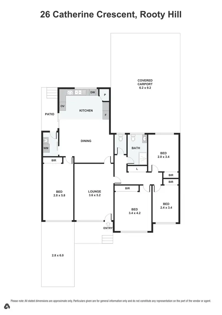 Floorplan of Homely house listing, 26 Catherine Crescent, Rooty Hill NSW 2766