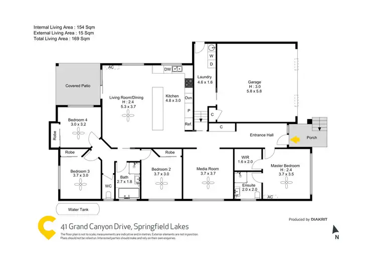 Floorplan of Homely house listing, 41 Grand Canyon Drive, Springfield Lakes QLD 4300