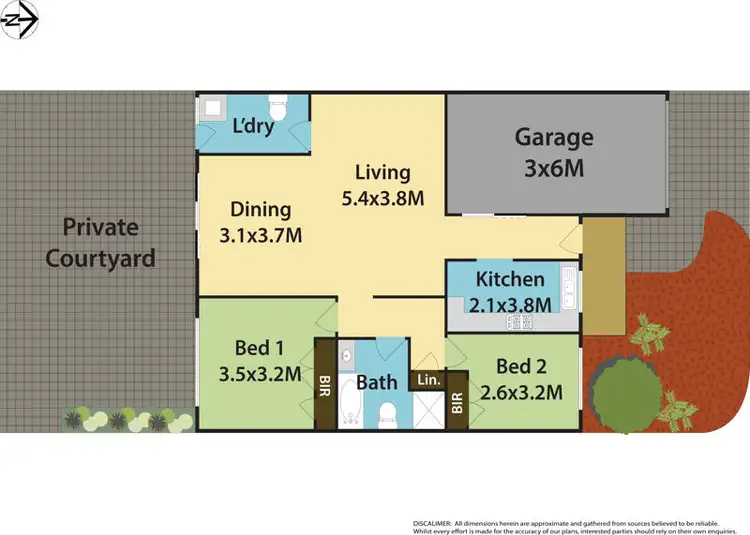Floorplan of Homely villa listing, 2/21-23 Chelmsford Road, South Wentworthville NSW 2145