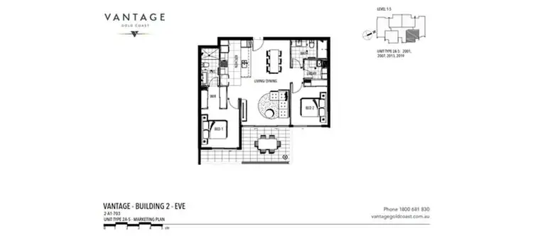 Floorplan of Homely apartment listing, 2013/21 Ross Street, Benowa QLD 4217