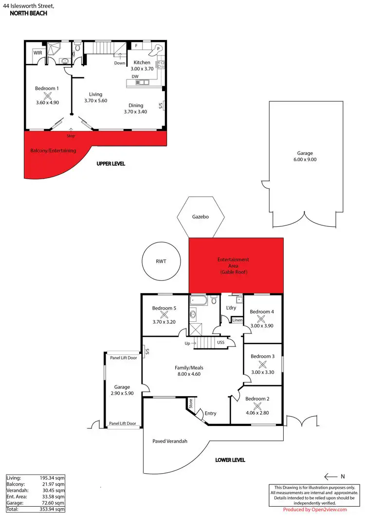 Floorplan of Homely house listing, 44 Islesworth Street, North Beach SA 5556