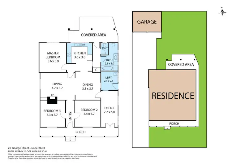 Floorplan of Homely house listing, 28 George St, Junee NSW 2663