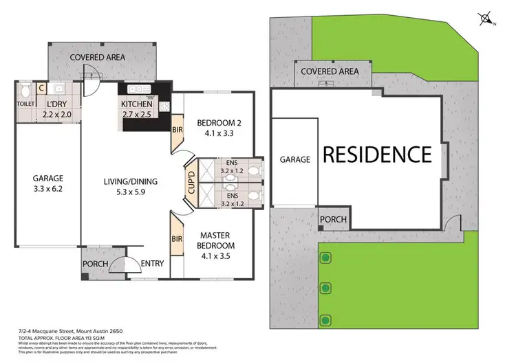 Floorplan of Homely house listing, 7/2-4 Macquarie Street, Mount Austin NSW 2650