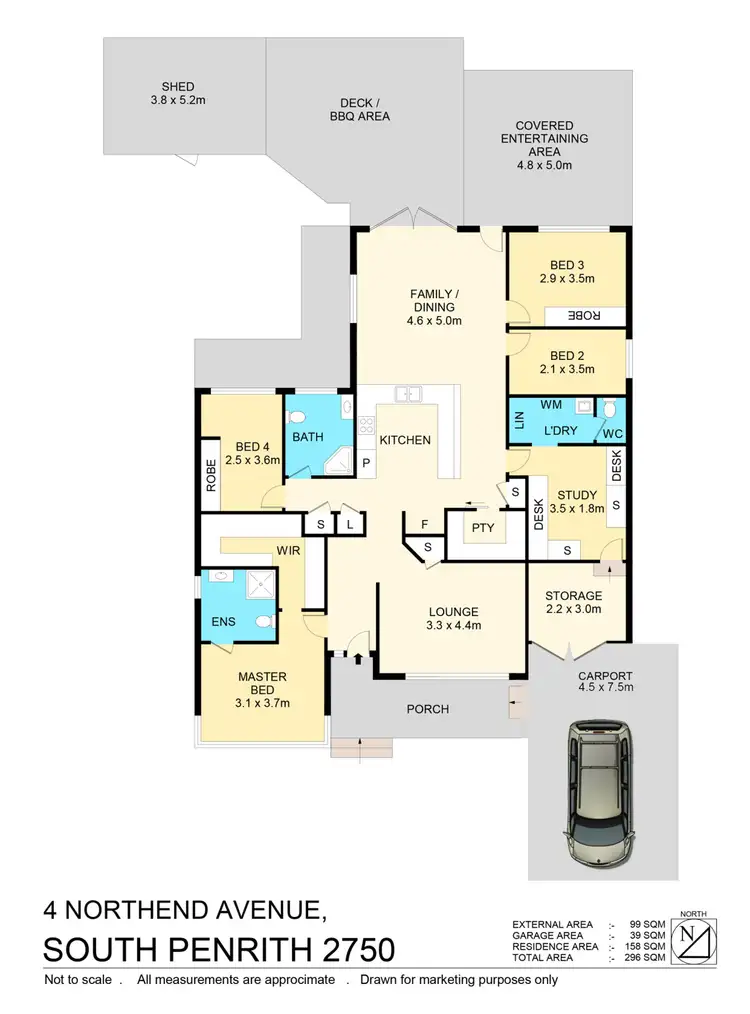 Floorplan of Homely house listing, 4 Northend Ave, South Penrith NSW 2750