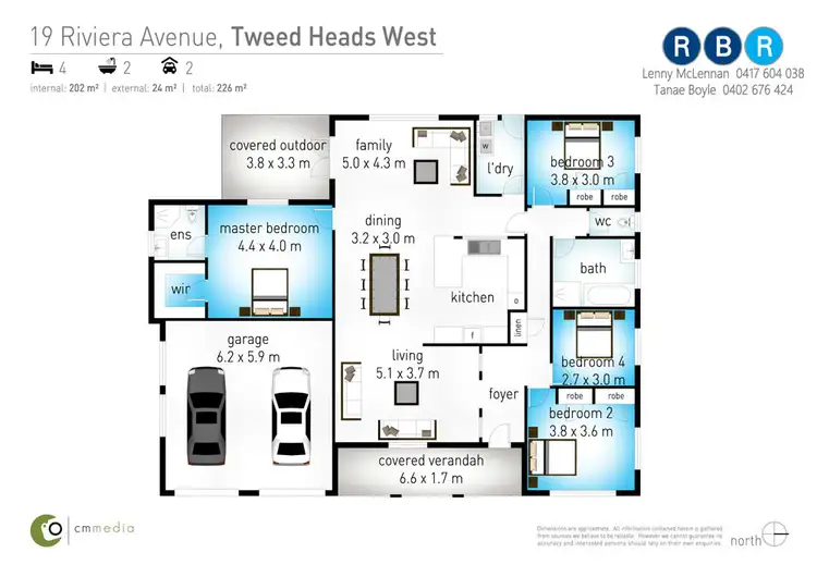 Floorplan of Homely house listing, 19 Riviera Avenue, Tweed Heads West NSW 2485