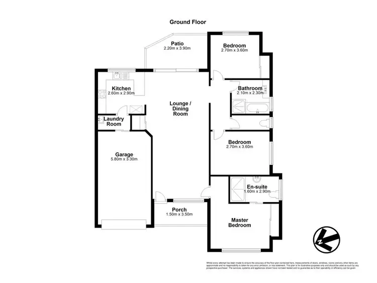 Floorplan of Homely villa listing, 6/17 Denham Street, Bracken Ridge QLD 4017