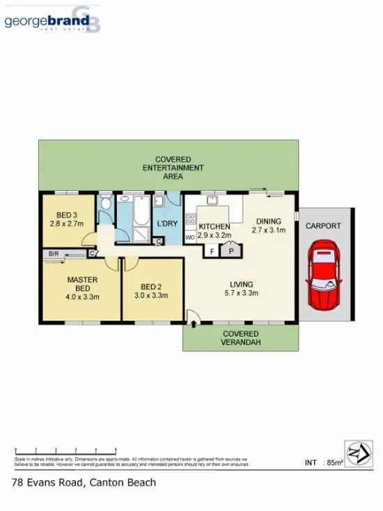 Floorplan of Homely house listing, 78 Evans Road, Noraville NSW 2263