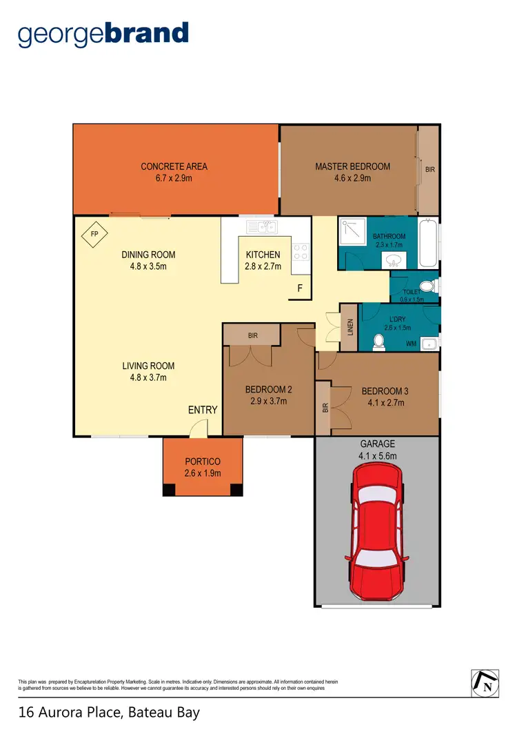 Floorplan of Homely house listing, 16 Aurora Place, Bateau Bay NSW 2261