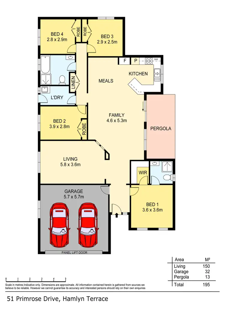 Floorplan of Homely house listing, 51 Primrose Drive, Hamlyn Terrace NSW 2259