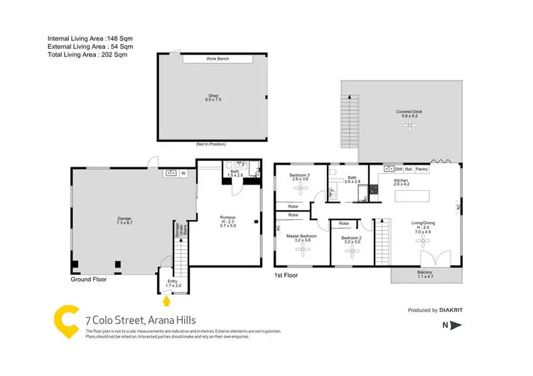 Floorplan of Homely house listing, 7 Colo Street, Arana Hills QLD 4054