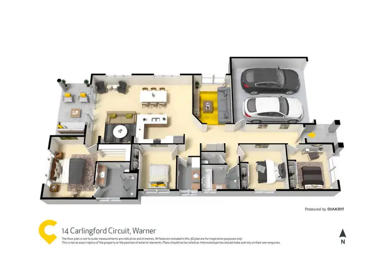 Floorplan of Homely house listing, 14 Carlingford Circuit, Warner QLD 4500