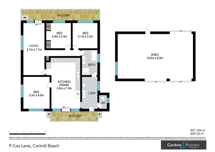 Floorplan of Homely rural property listing, 9 Cox's Lane, Corindi Beach NSW 2456