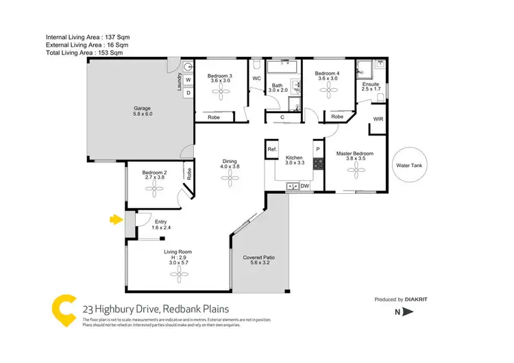 Floorplan of Homely house listing, 23 Highbury Drive, Redbank Plains QLD 4301