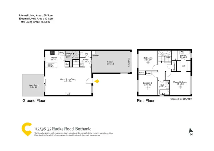 Floorplan of Homely townhouse listing, 112/26-32 Radke Road, Bethania QLD 4205