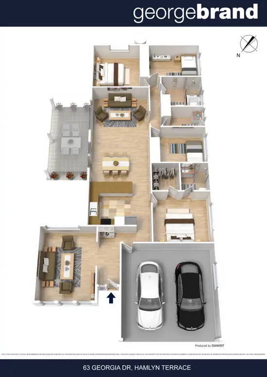 Floorplan of Homely house listing, 63 Georgia Drive, Hamlyn Terrace NSW 2259