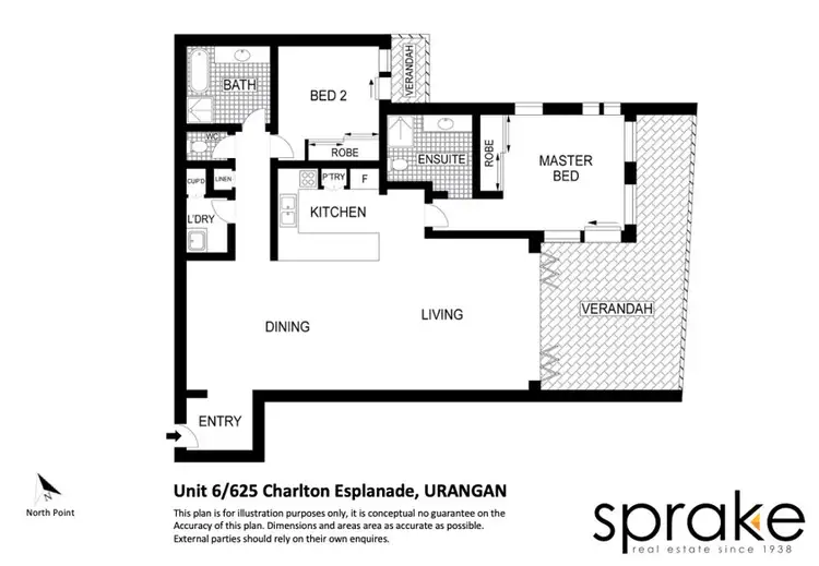 Floorplan of Homely unit listing, 6/625 Esplanade, Urangan QLD 4655