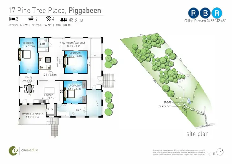 Floorplan of Homely rural property listing, 17 Pine Tree Place, Piggabeen NSW 2486