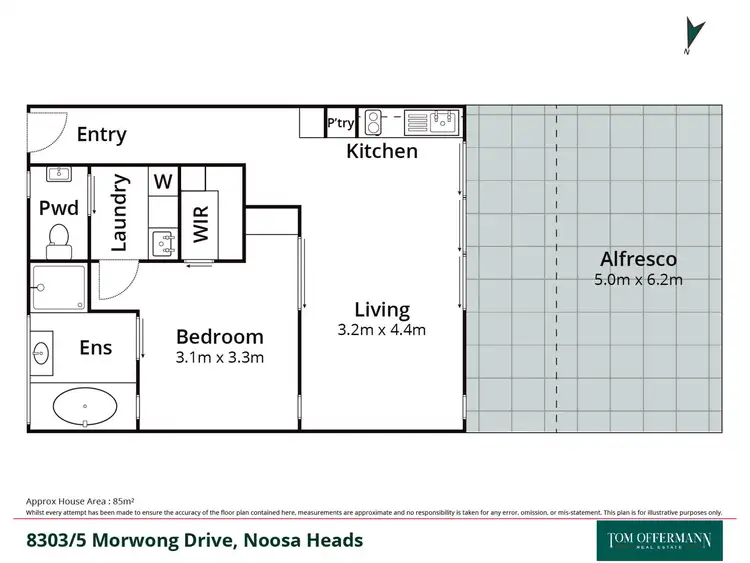 Floorplan of Homely unit listing, 8303/5 Morwong Drive, Noosa Heads QLD 4567