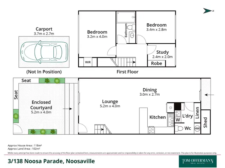 Floorplan of Homely unit listing, 3/138 Noosa Parade, Noosaville QLD 4566