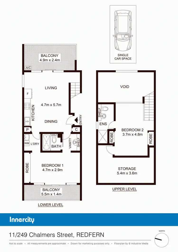 Floorplan of Homely apartment listing, 11/249-259 Chalmers Street, Redfern NSW 2016