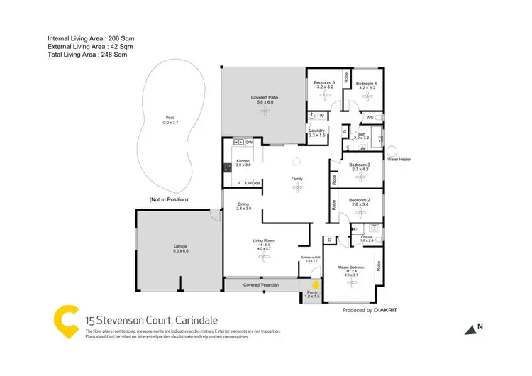 Floorplan of Homely house listing, 15 Stevenson Court, Carindale QLD 4152