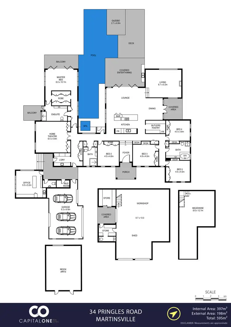 Floorplan of Homely rural property listing, 34 Pringles Road, Martinsville NSW 2265