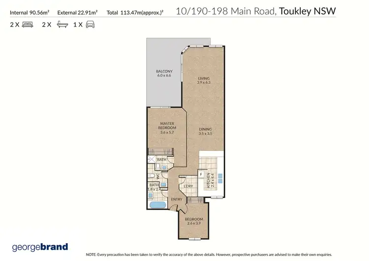 Floorplan of Homely unit listing, 10/190-198 Main Road, Toukley NSW 2263
