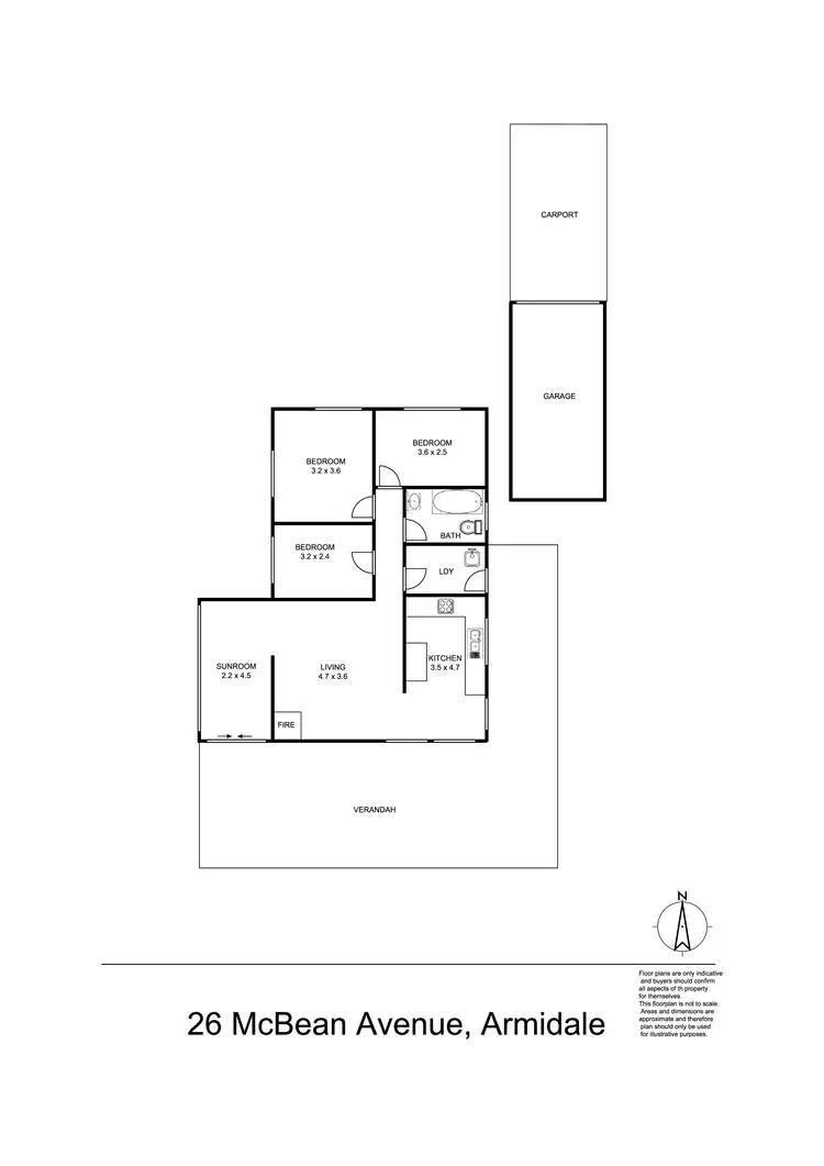 Floorplan of Homely house listing, 26 McBean Avenue, Armidale NSW 2350