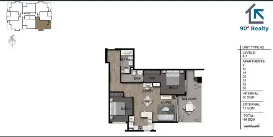 Floorplan of Homely apartment listing, 42 / 25-29 Regent Street, Woolloongabba QLD 4102